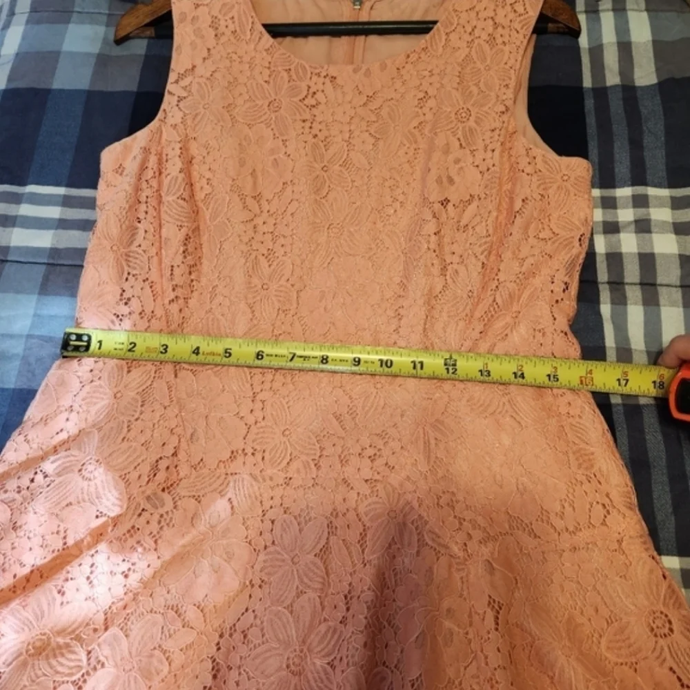 💖 Tommy Hilfiger Coral Lace Fit & Flare Dress 💖
